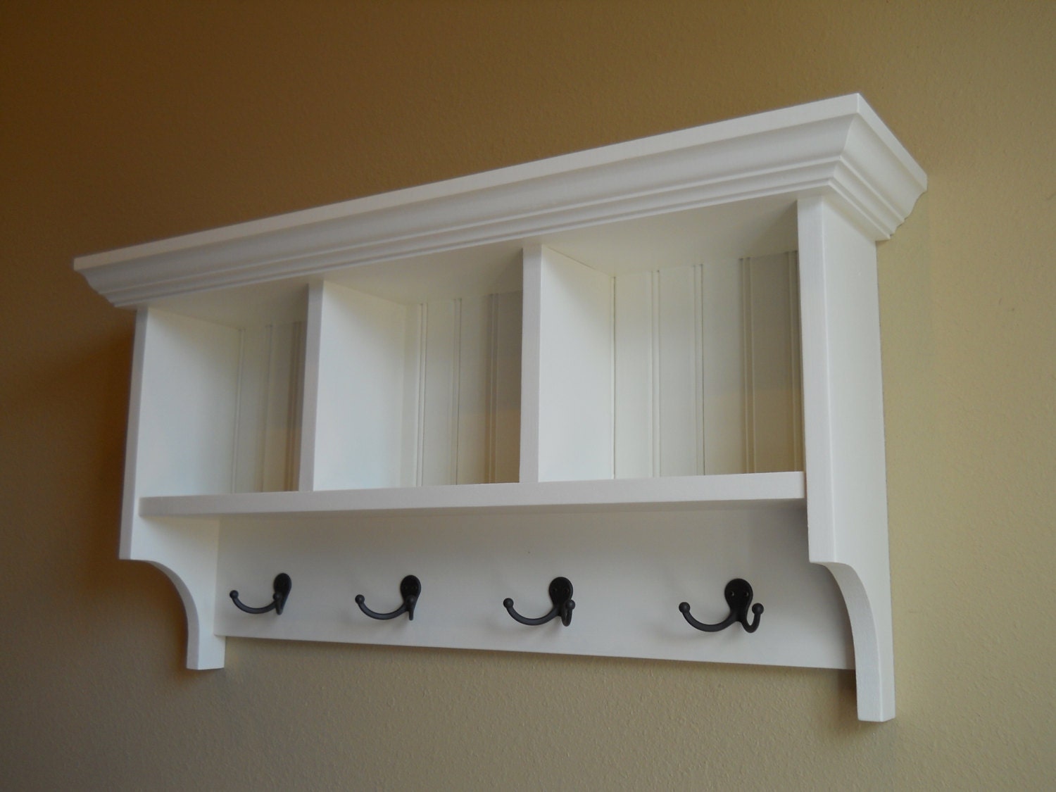Cubby ShelfMud room shelf Wood Cubby by CozyCreekWoodworking