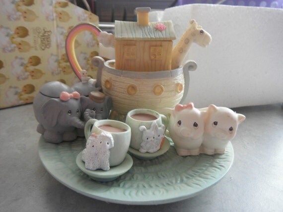 precious moments nativity mini tea set