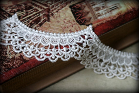 Ivory Venice Lace for Bridal, Costume Design, Sashes, Headbands, Handbags, Dresses, Crafting LA-098