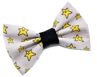 Super Mario Brothers Star Power Themed Bow