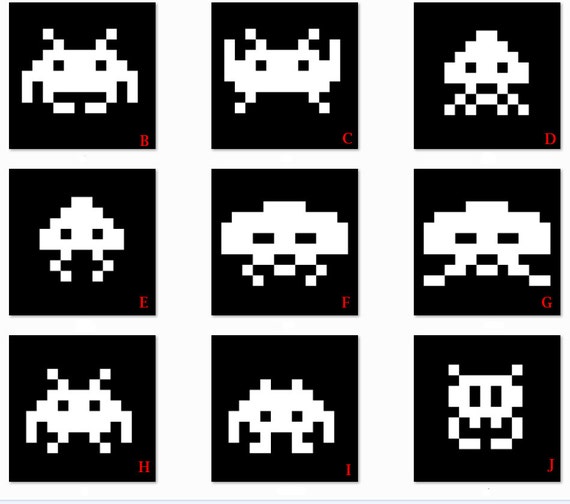 Assorted Space Invader Atari Arcade Alien Decal Sticker FREE