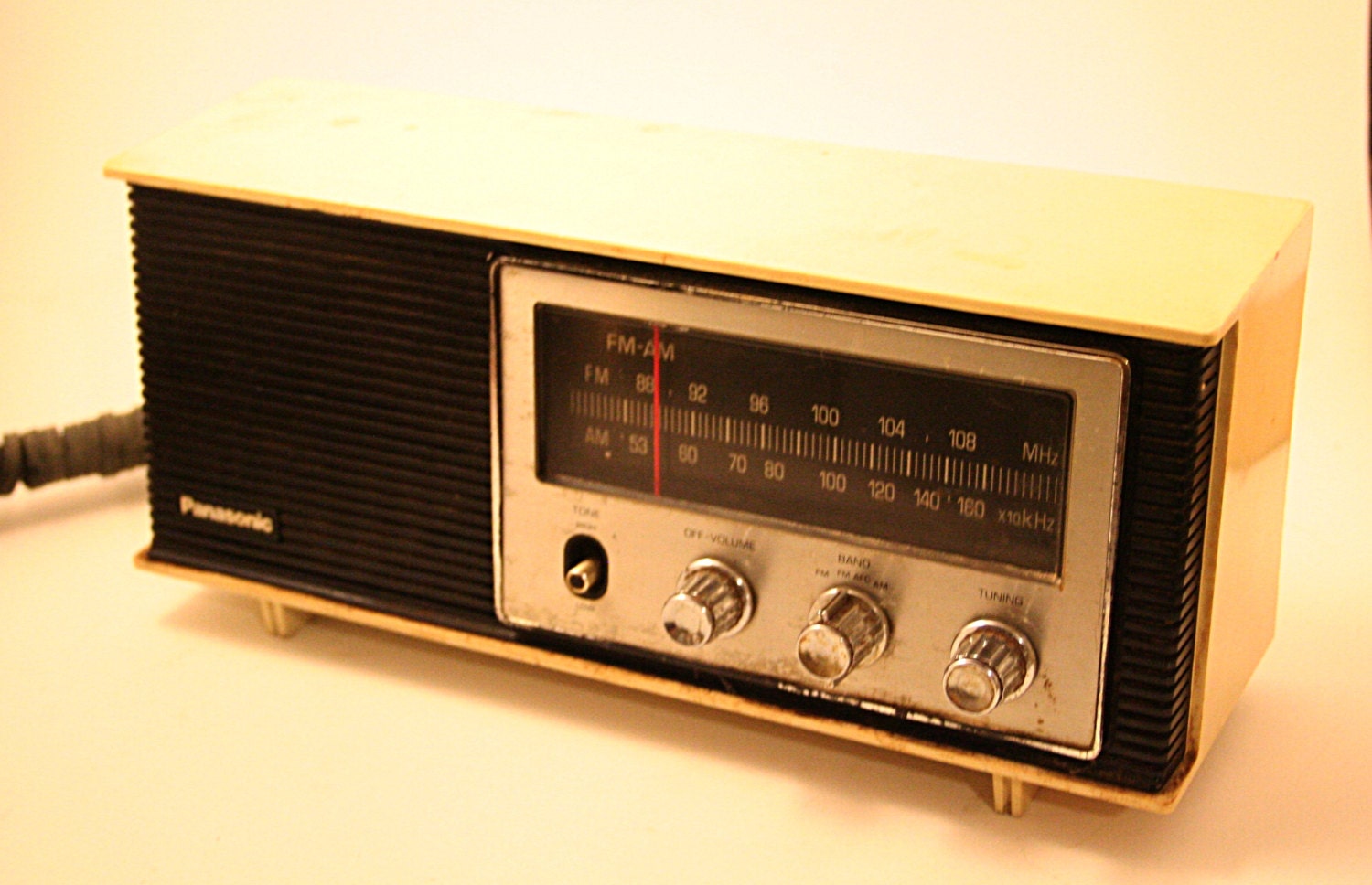 Vintage Panasonic Am Fm Radio Re 6283 Ivory Working