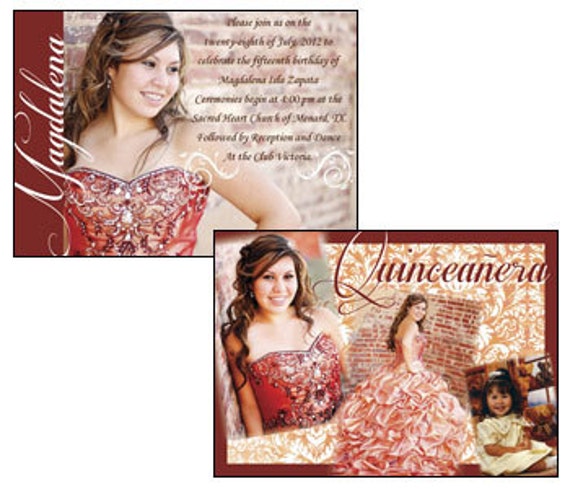 Quinceanera Invitations With Picture 1