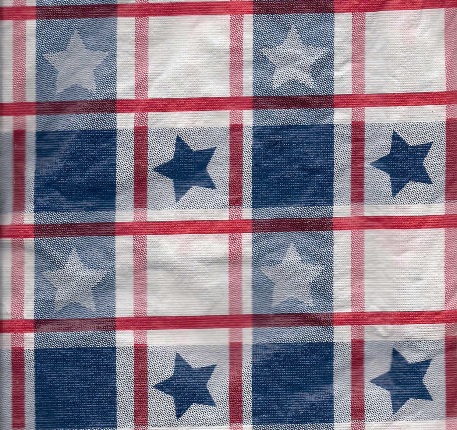 Patriotic Umbrella tablecloth Vinyl Table cloth flannel back