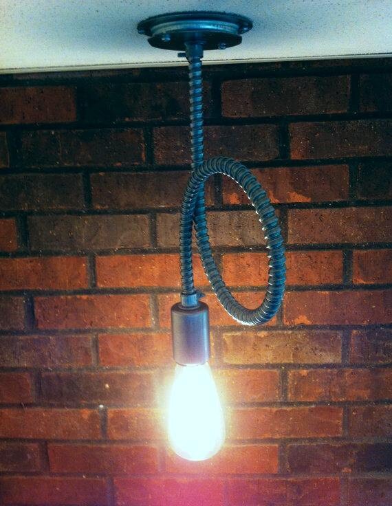 Flex conduit Industrial pendant light exposed by MillerLights