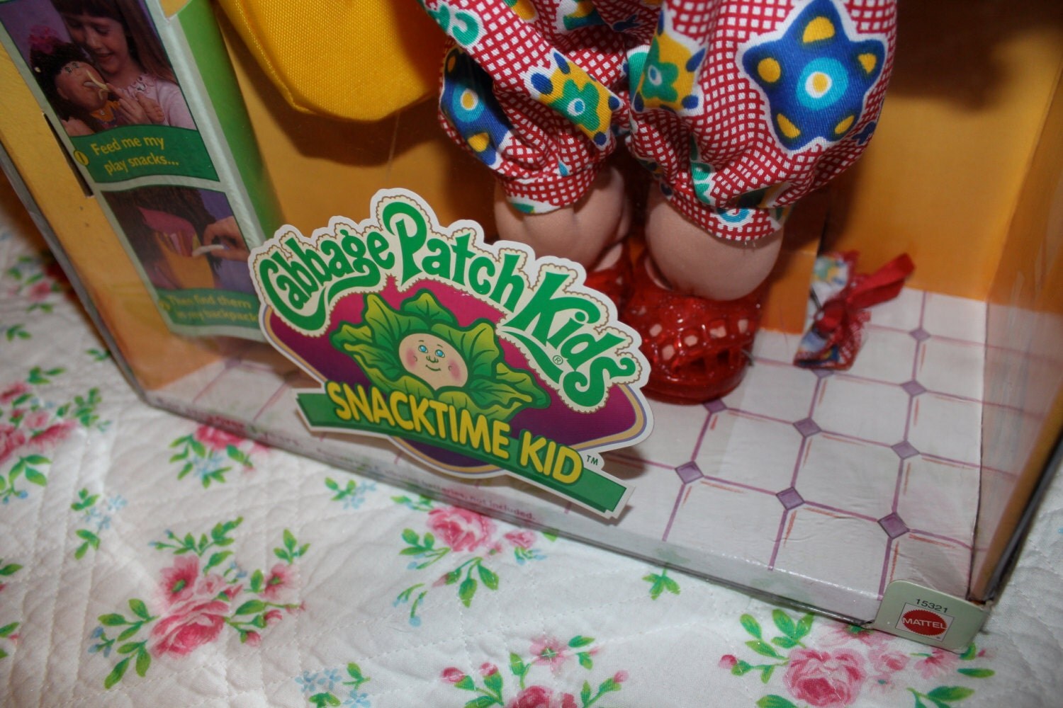 Vintage RARE Cabbage Patch Snacktime Snack Time Kids Red Head
