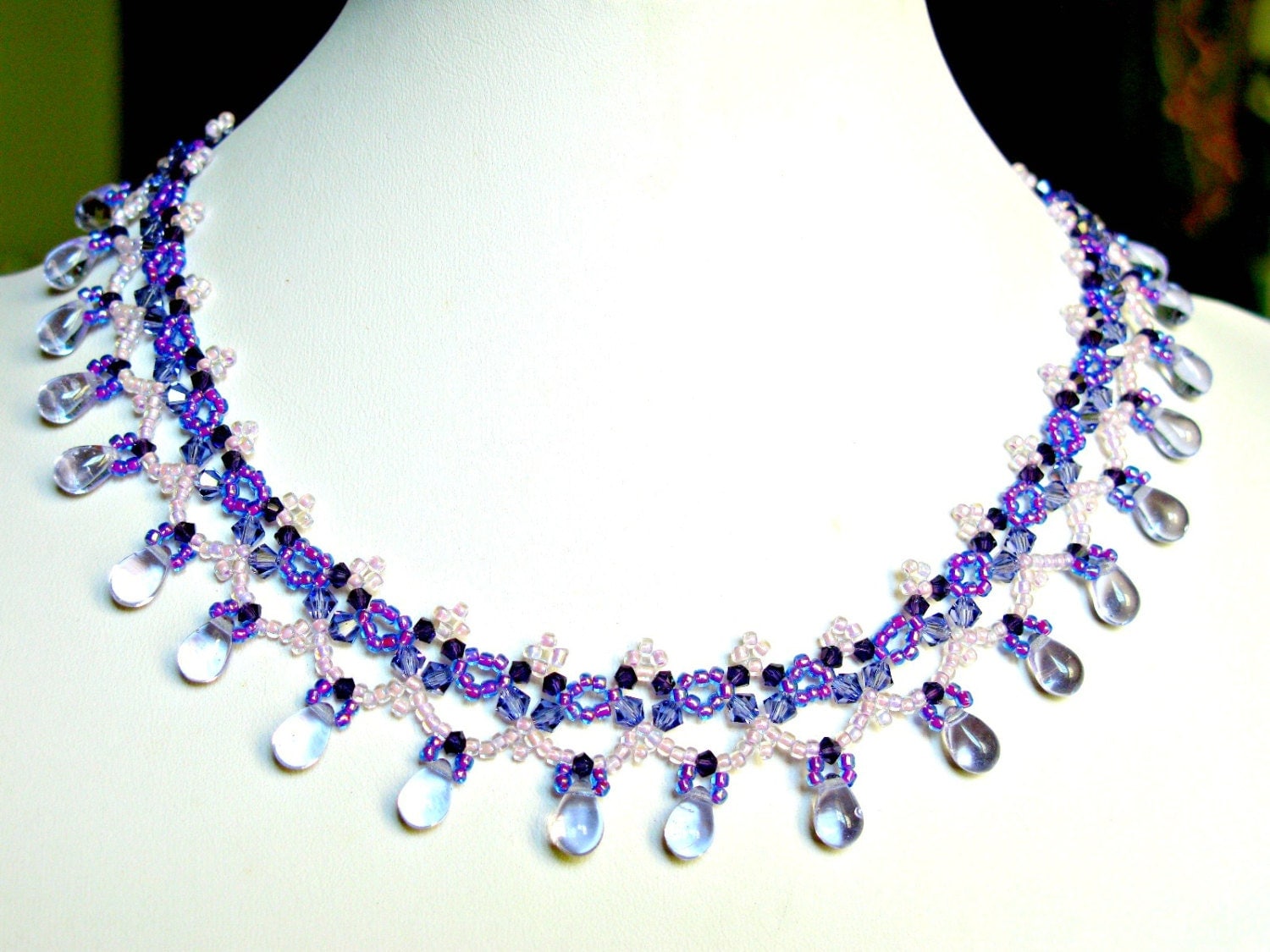 Swarovski crystal wedding necklace statement bridal jewelry | Gorgeous ...