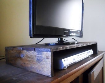 Rustic Solid Wood TV Stand, Entertainment Center, DVD Stand, Rustic Media Stand, Reclaimed Wood TV stand, XBox Stand, Video Game Storage