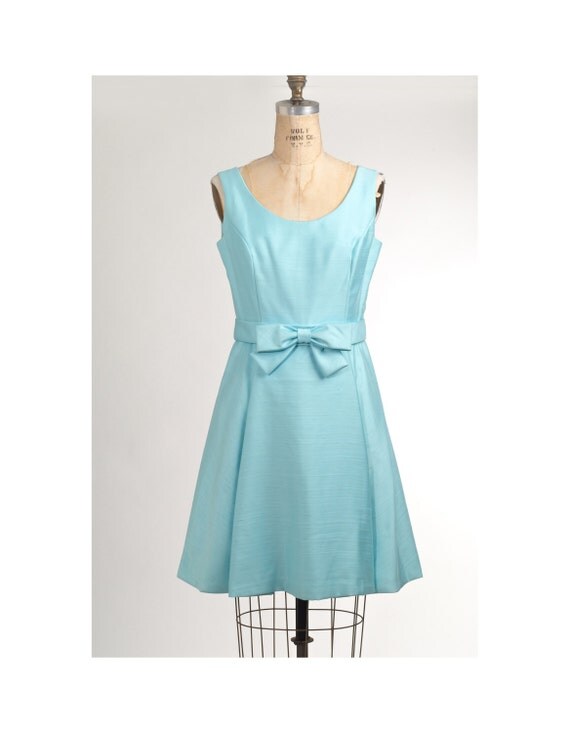 1960's Tiffany Blue Bridesmaid Dress