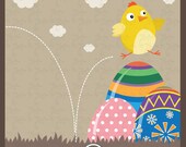 Easter Clip Art, easter chick,easter day colorful Easter eggs Ideal for Scrapbook, Cards, Invitations,Party,Paper Craft Ed014 Il_170x135