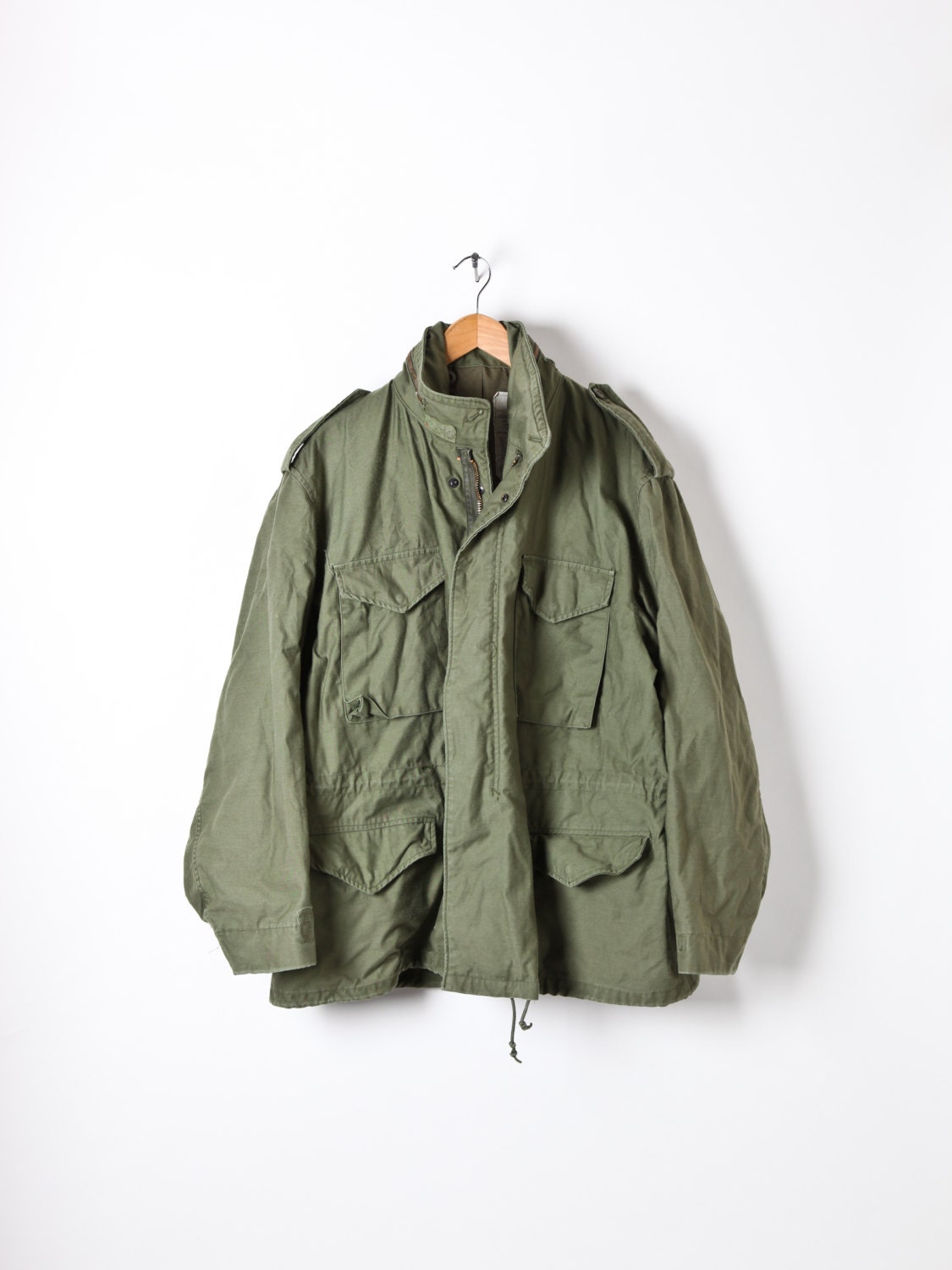 Vintage Mens M65 Olive Green US Army Field Jacket X-Large