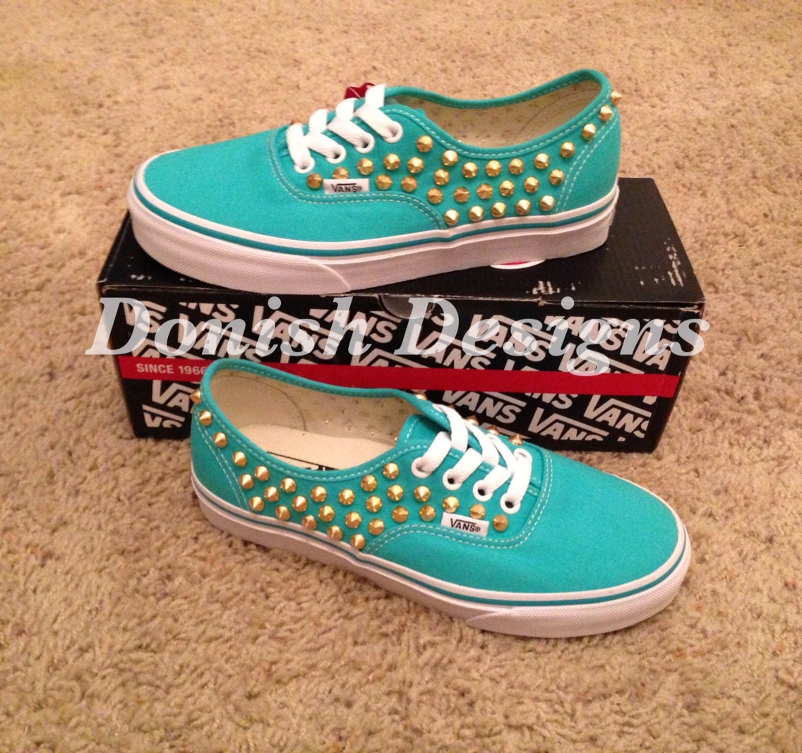 SALE Studded Vans Shoes SIZE 7 Women&#39;s by DonishDesigns on Etsy