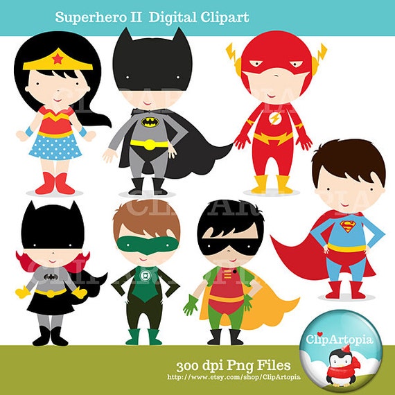 superhero clipart etsy - photo #9