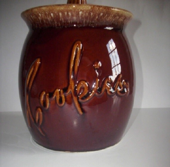 Hull Pottery Mirror Brown Drip Cookie Jar