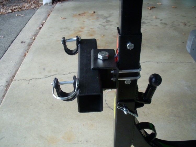 Home made steel Trash Can Hauler. Attaches to by HorseshoeRacks