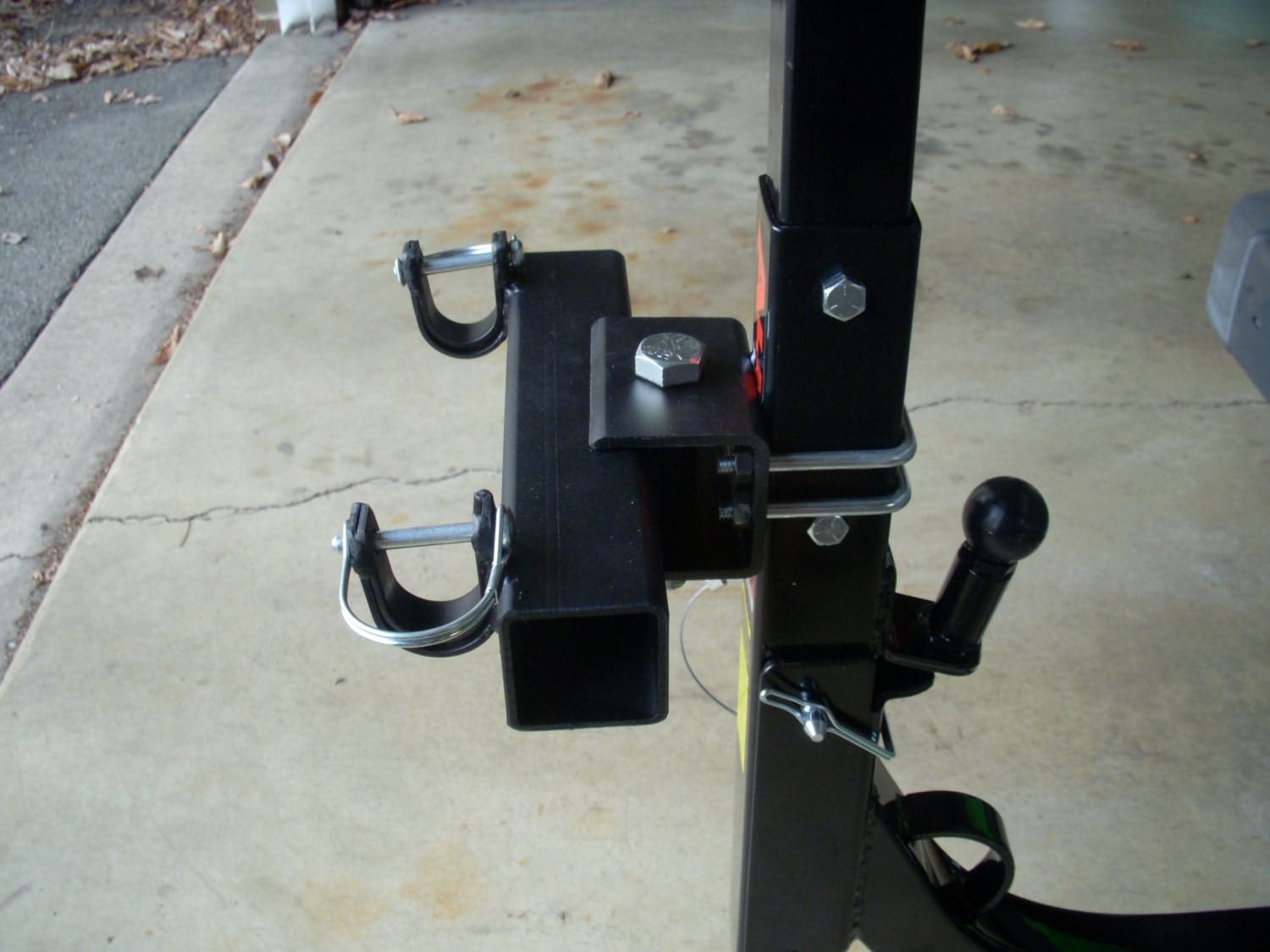 Home made steel Trash Can Hauler. Attaches to by HorseshoeRacks