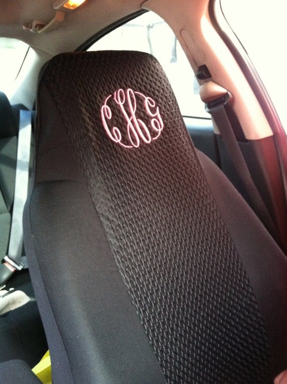 Personalized Monogrammed Car seat covers 2 by Unique2U2 on Etsy