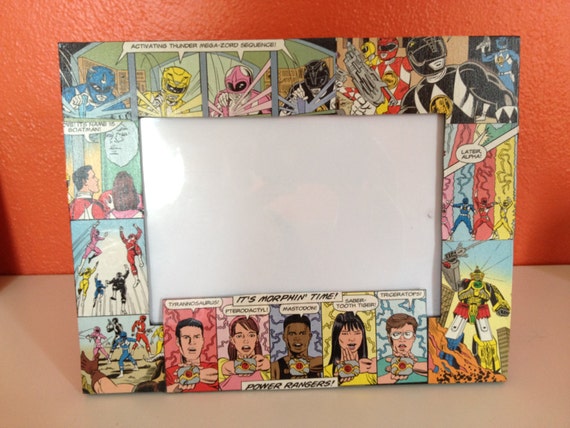 Mighty Morphin Power Rangers Photo Frame OOAK