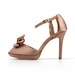 blush heels with bow