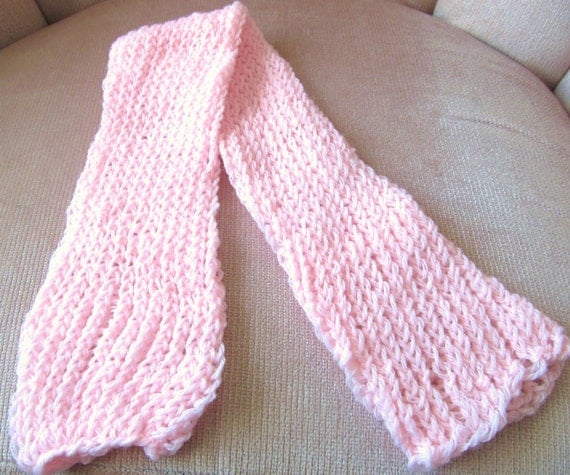 Girl's Pink Tube Scarf