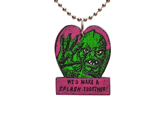 Creature from the Black Lagoon Valentine necklace