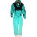Rad Vintage 80s Ski Suit Tyrolia Abstract Aqua Color Blocked Women's Size 8
