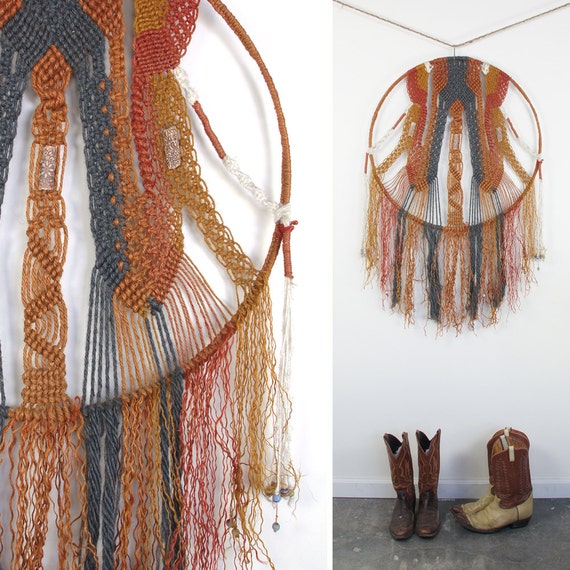 HUGE Macrame Dreamcatcher / Textile Wall Art