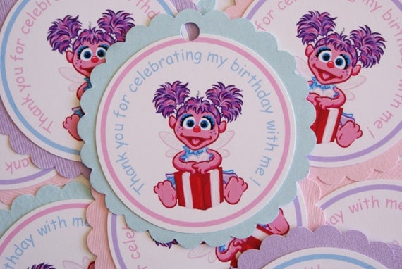 Items Similar To Abby Cadabby Birthday Favor Tags Thank You Tags