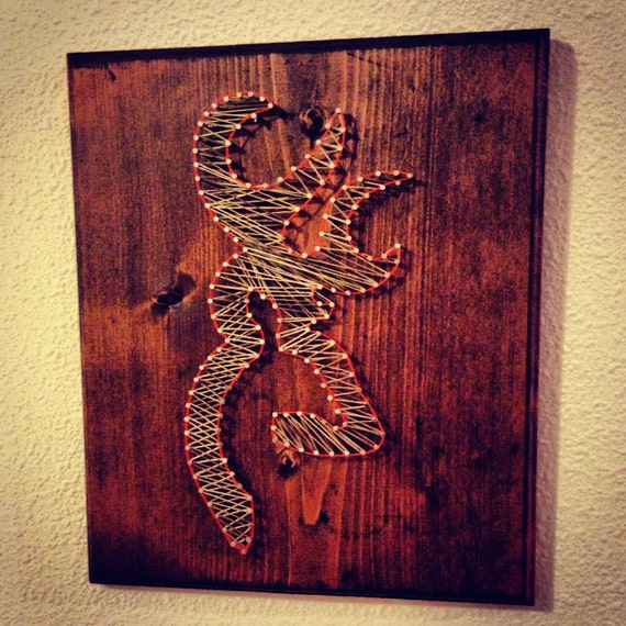 Items similar to Browning, string art, deer, buck, hunting ...