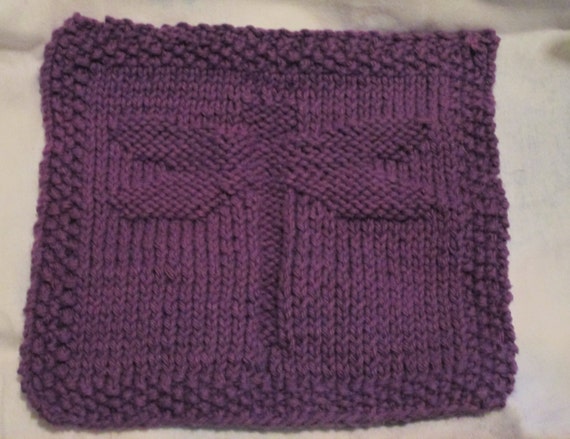 Dragonfly Dishcloth by MonstaKnits on Etsy