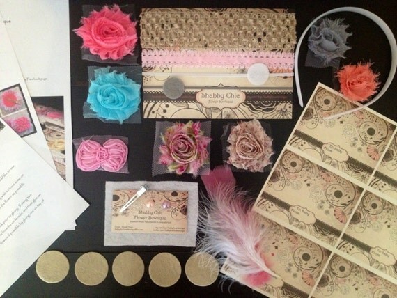 items similar to make your own shabby chic bow headband items similar to sale creates 5 headbands shabby chic items similar to make your own shabby chic bow headband items similar to sale creates 5 headbands shabby chic