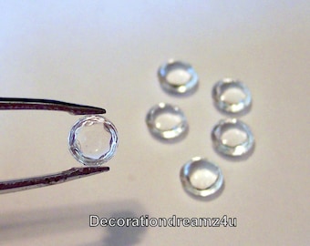 100 Edible Jewel, Diamond, Gems, Cake Decoration, - 0.6 cm width - Wedding, Anniversary, Birthday, Baby, Clear or U Choose Color