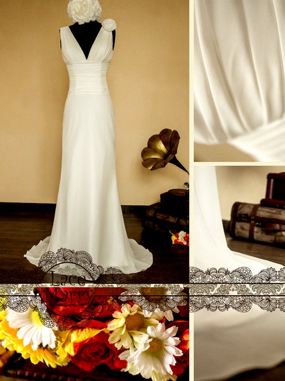 sheath wedding dress
