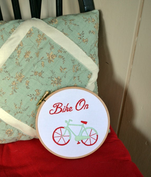 Embroidery Kit Bike On