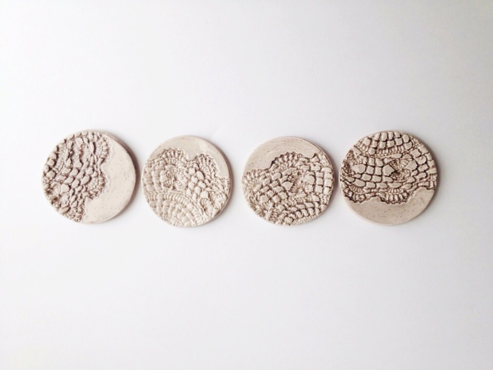 Ceramic Coasters Grey Home Decor Housewares Ceramics