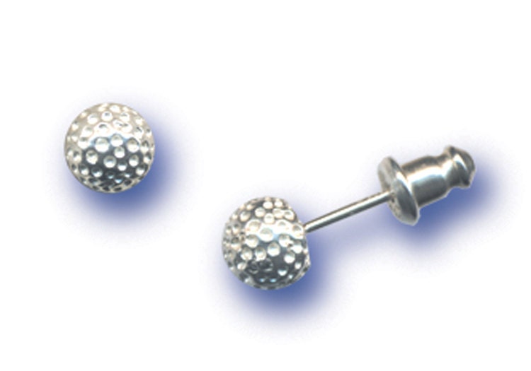 Petite Golf Ball Earrings