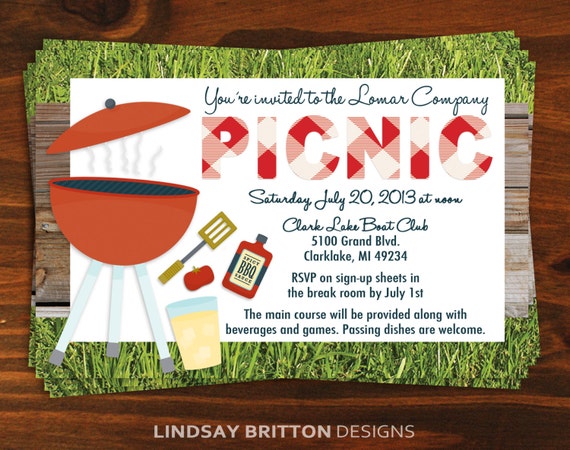 Company Picnic Invitation Ideas 3