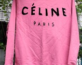 celine paris cropped sweatshirt