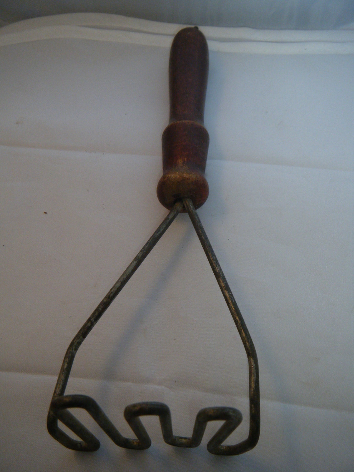 Vintage Potato Masher with Wooden Handle by GoGreenAntique on Etsy
