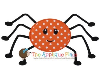 Spider Applique Design , Instant Digital Download File for Machine Embroidery , 4X4 5X7 6X10 in dst esp hus jef pes sew vip xxx