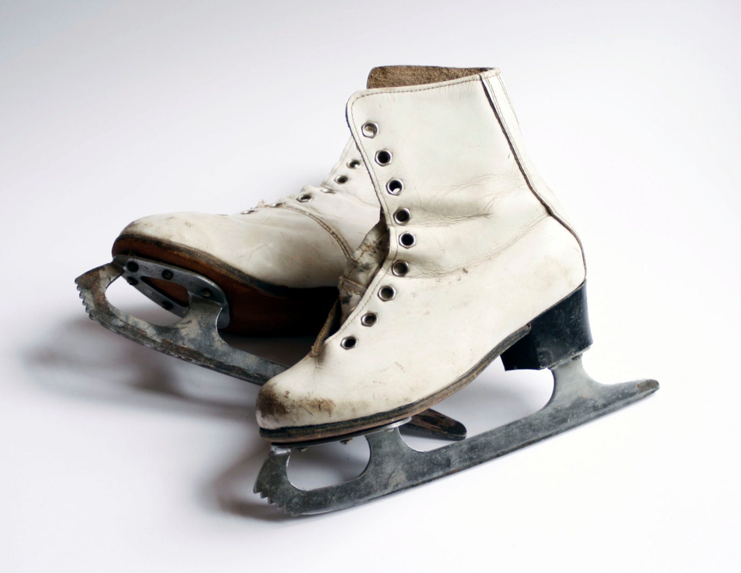 15 SALE soviet union vintage children ice skates by vintagethink