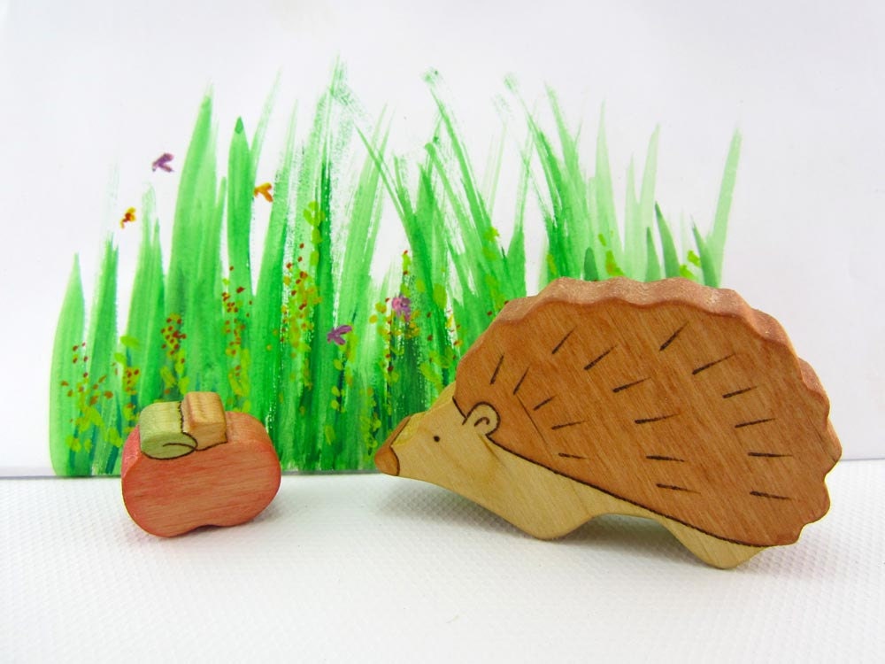 Hedgehog Toy Wooden Toy Toy Animals Waldorf Toy Wood
