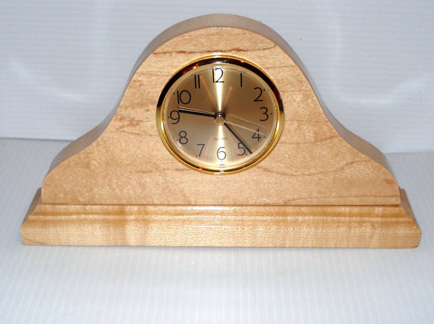 Wooden Mantle Clock Maple