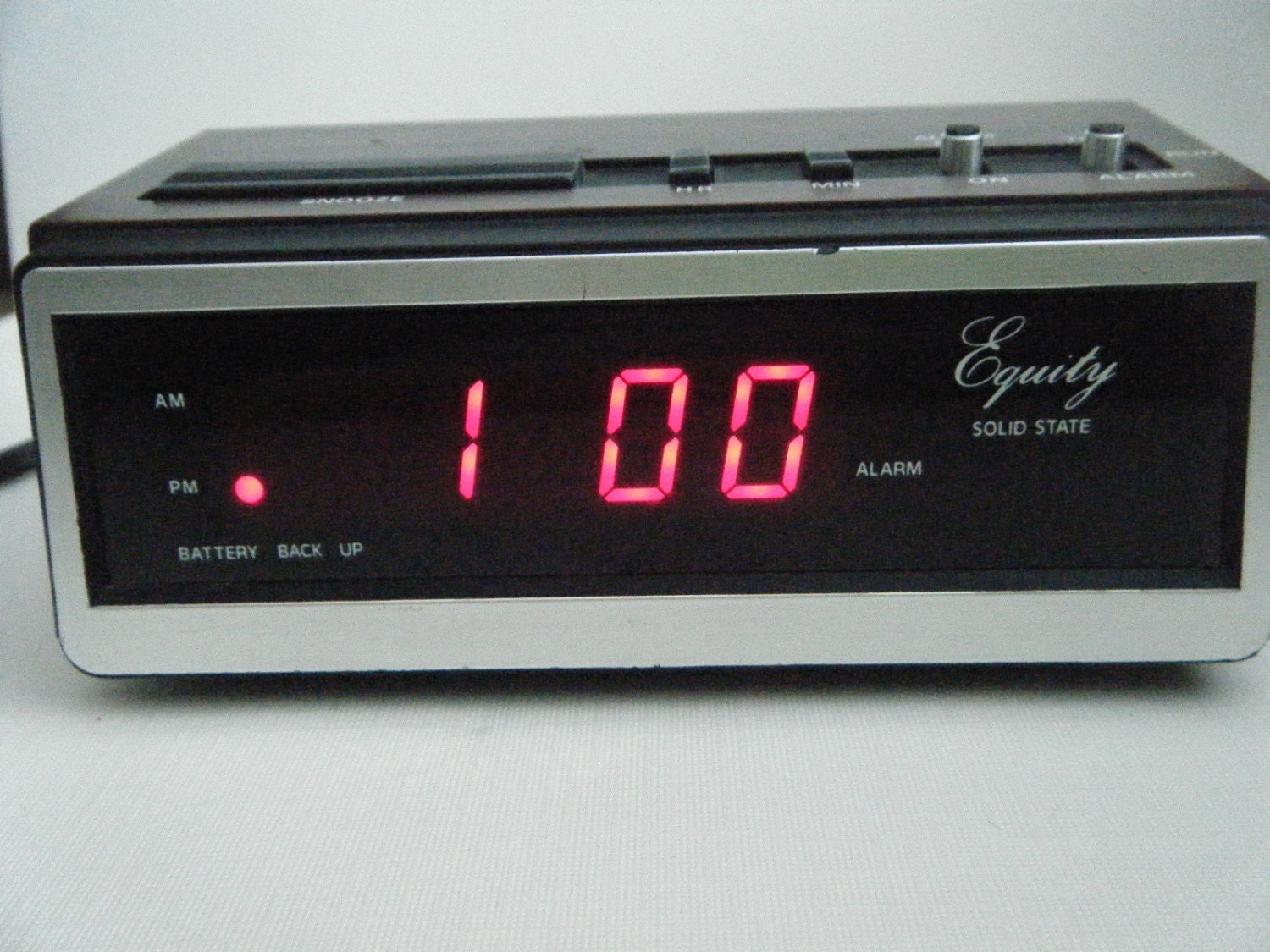 Equity Industries Digital LED Vintage Alarm Clock Model