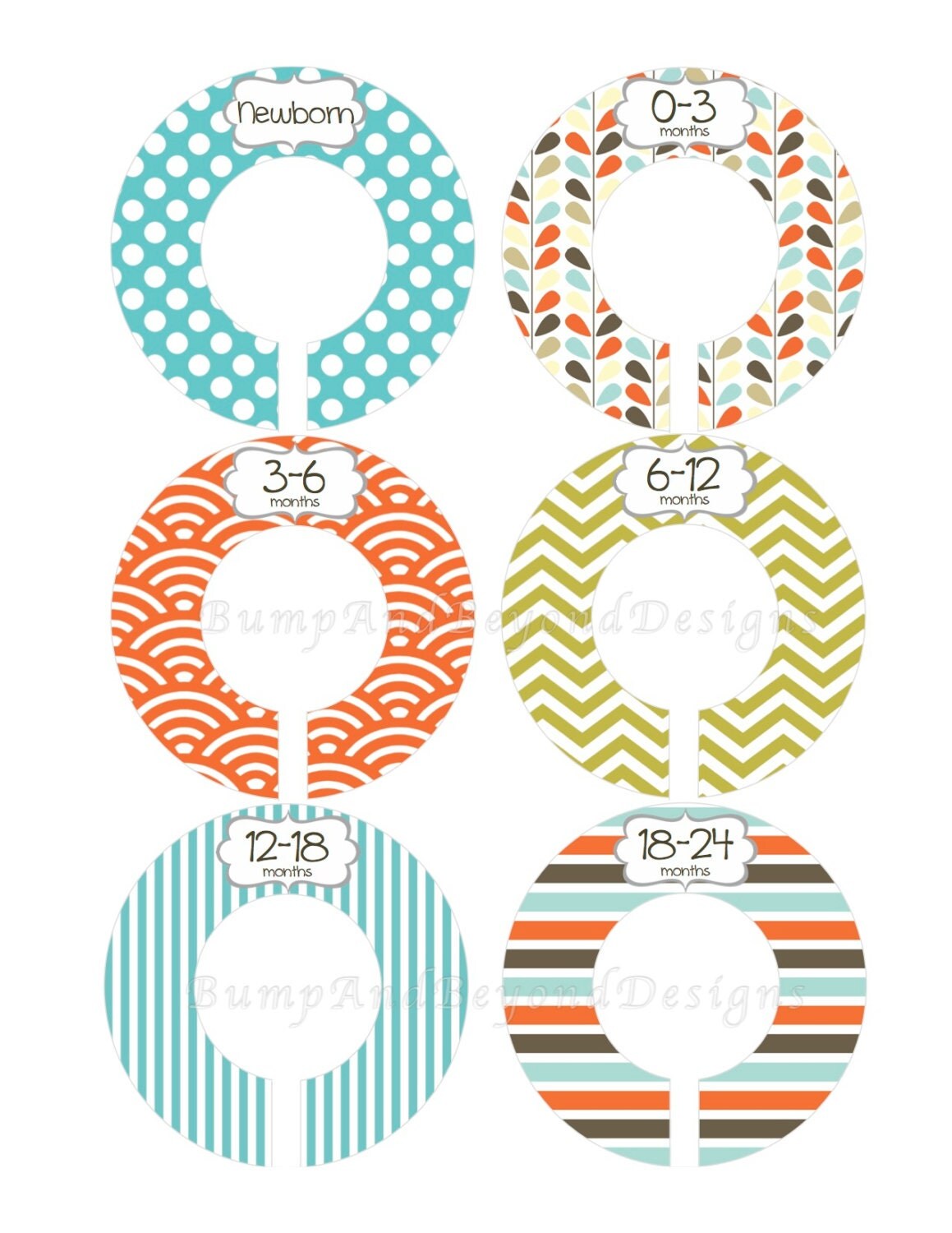 Custom Baby Closet Dividers Boy Closet by BumpAndBeyondDesigns