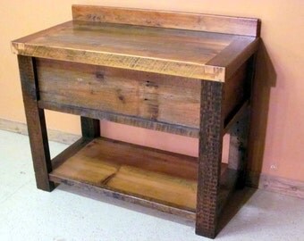 Barnwood Vanity Old Fashioned Wash Stand