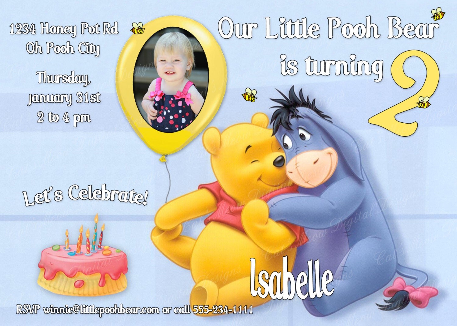 Winnie The Pooh Invitations Free 2