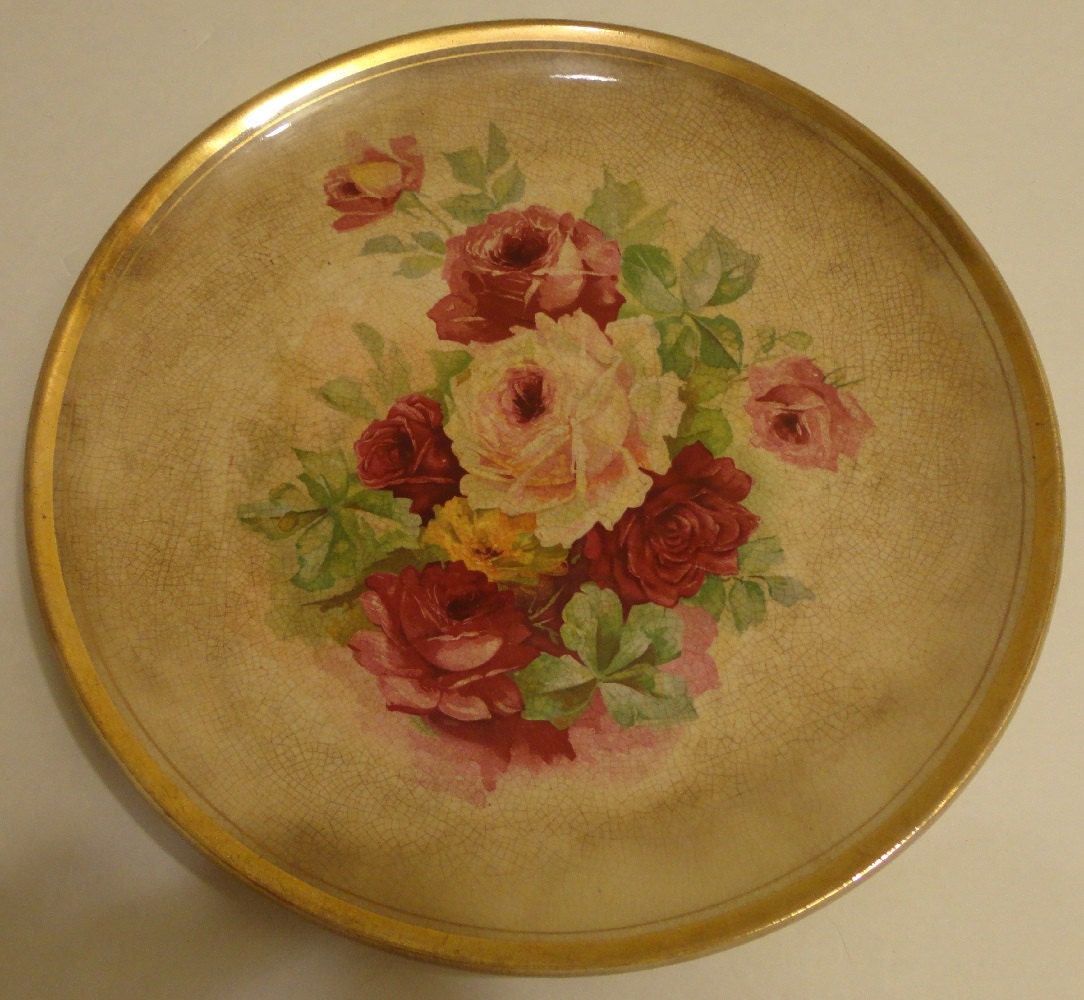 Dresden China Plate FREE Domestic Shipping by CastlesTreasures