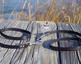 Black Leather Real Rabbit Fur Lined Wrist Cuffs