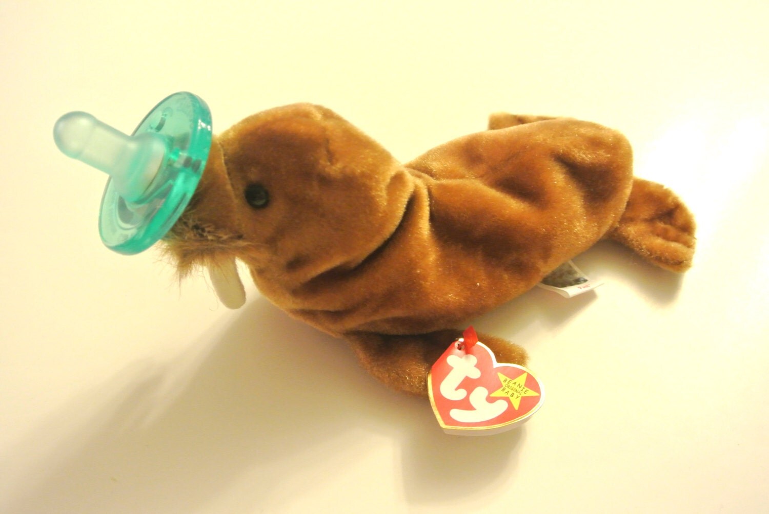 Walrus Paul Baby Beanie Buddy with Pacifier by BabyBeanieBuddies